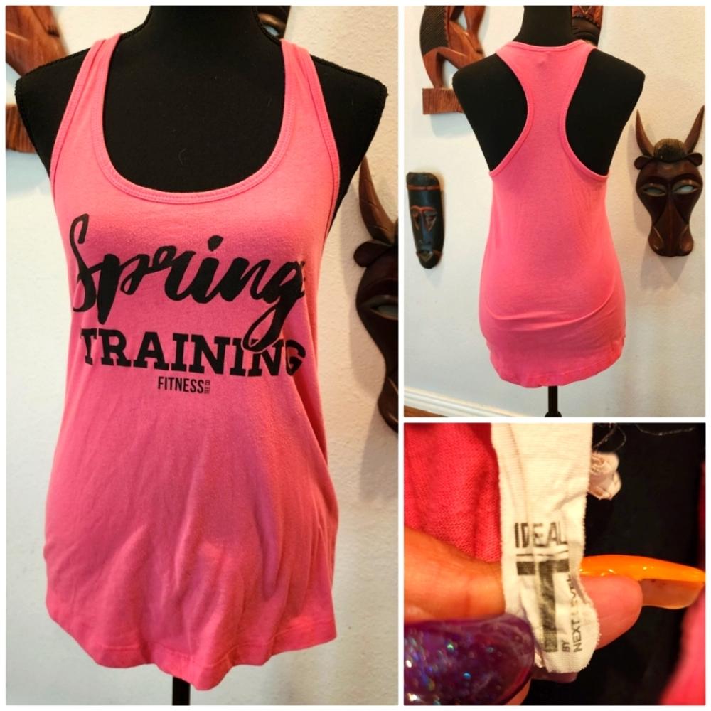 3/$20 - "Spring Training" Racerback, Fitted Tee, Size M